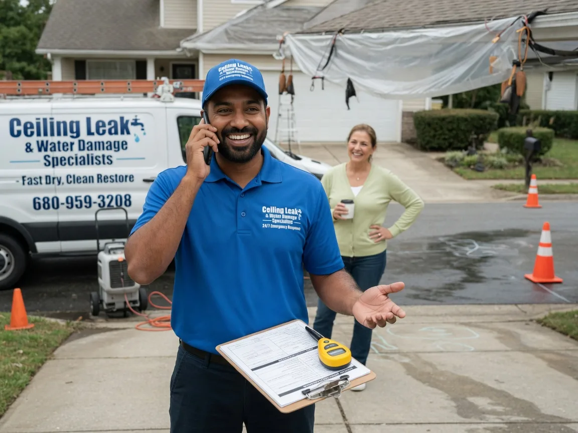 Ceiling Leak Cleanup Mexia, TX FAQs